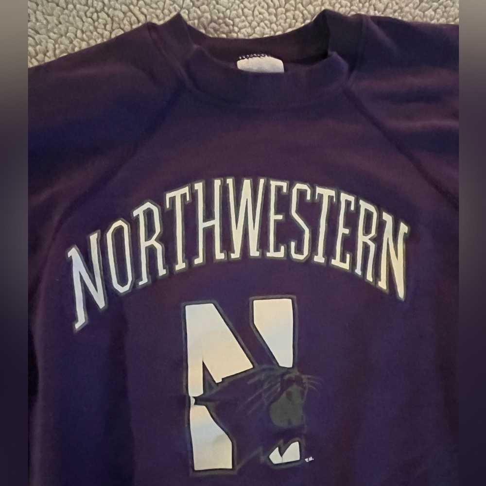 Northwestern University Vintage Crewneck  Sweatshirt